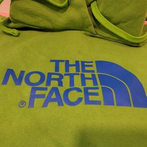 Mens The North Face Green and Blue Sweatshirt MEDIUM